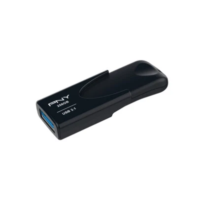 Unidad flash PNY Attache 4 USB 256 GB USB tipo A 3,2 Gen 1 (3,1 Gen 1) negra Foto 1 de 4