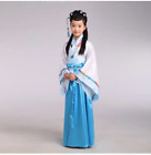 Traditional Chinese Dance Costumes Women Girls Sleeve Fan Dress Folk Costume