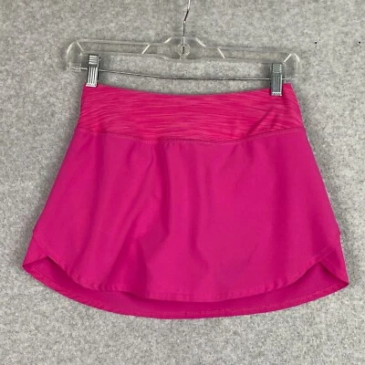 Etonic Skort Women's XS Pink Pull On Built In Shorts Zip Pocket Stretch Skirt - Image 1 of 4