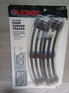 Vintage Lionel 027 Gauge Railroad 6-5012 - Four Curved Tracks New NOS - Picture 1 of 4