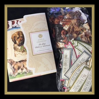 Anna Griffin FUR BABY (DOGGIE) Stickers & Embellishments 🐶 Full Box 80 Pcs *NEW - Image 1 of 4