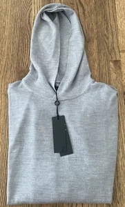 Greyson Clothiers Saratoga Pullover Merinowolle hell meliert grau Hoodie XL Neu mit Etikett - Bild 1 von 11