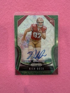 2019 Nick Bosa Panini Prizm Rookies Green Scope /75 #311 Rookie Auto RC - Picture 1 of 2