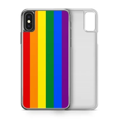 LGBT Gay Lesbian Rainbow Flag Phone Case for iPhone Models - Image 1 of 3