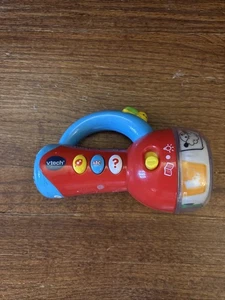 Vtech Spin & Learn Color FLASHLIGHT w/ Songs & Sounds ~ Red ~ 6 Animals - Picture 1 of 4
