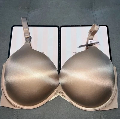 Sutiã Victoria’s Secret 38D Miraculous Plunge Bombshell Adicionar 2 xícaras Super Push Up - Imagem 1 de 4