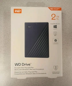 New Sealed: Western Digital Portable WD Drive 2TB External HDD - Picture 1 of 2