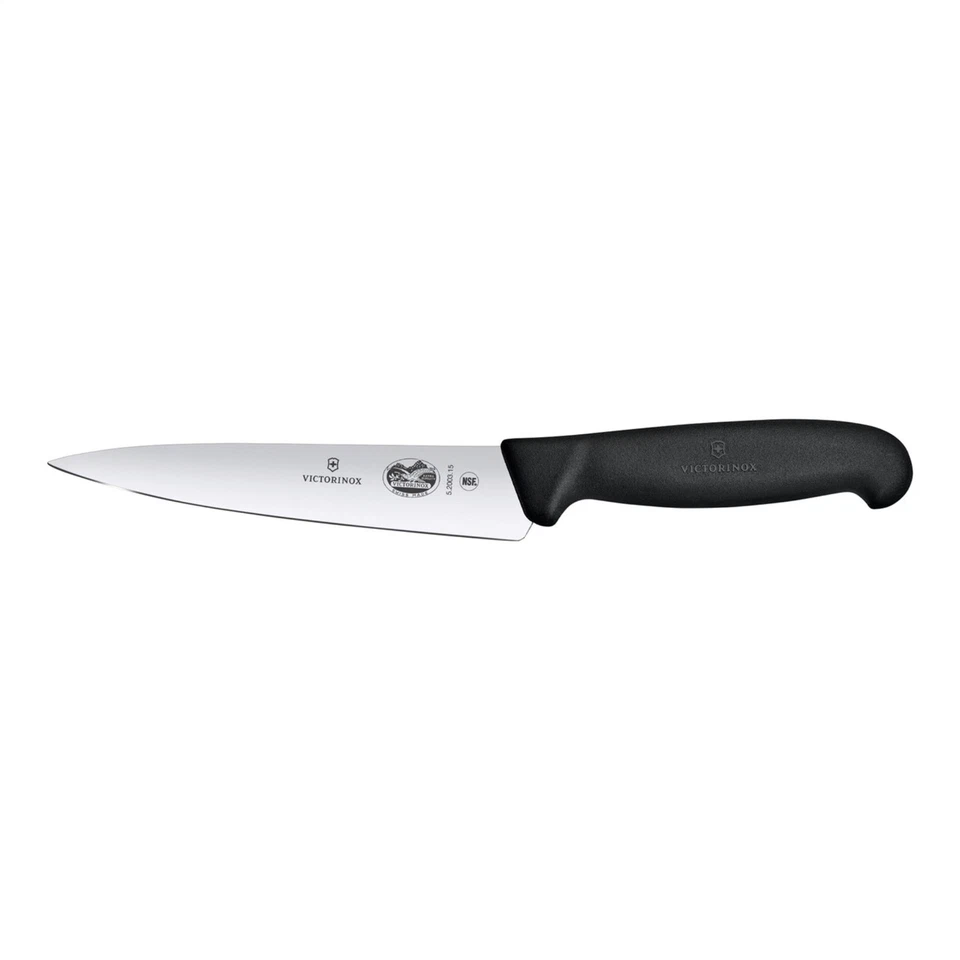 Victorinox Cuchillo Fijo de Cocina 15,2 cm Hoja de Acero Inoxidable Fibrox Negro Foto 1 de 3