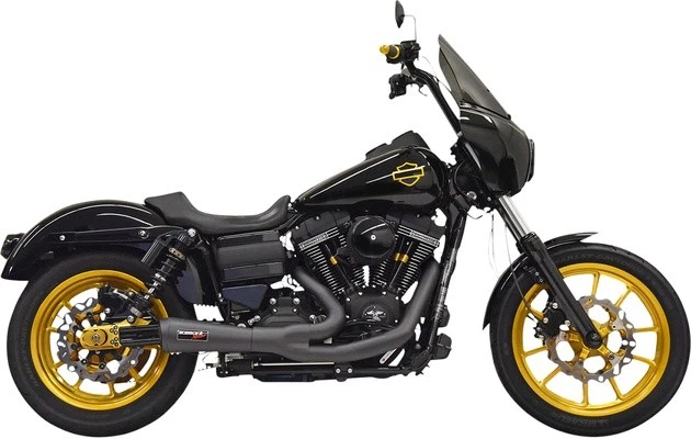 Bassani Road Rage Ripper 2:1 Full Exhaust System Black 1D6B Harley Davidson Dyna - Image 1 of 1