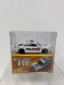 2009 Matchbox Superfast 40th Anniversary #7 Dodge Magnum Police (White) - Picture 1 of 8