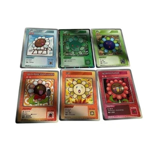 Takashi Murakami Zombie Face Trading Card Set 6 pcs Limited Edition Used - Picture 1 of 2