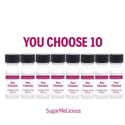 Aceite saborizante de caramelo duro LorAnn 10 unidades tú eliges los sabores -SHPS EL MISMO DÍA Foto 1 de 4