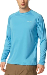 baleaf Men's Sun Protection Shirts UV SPF UPF 50+ Long Sleeve Rash Guard Fishing - Picture 1 of 7