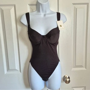 Neu mit Etikett Oscar de la Renta Vintage 60er oder 70er Union Made Dessous schwarz Body 34C - Bild 1 von 15