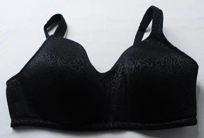 Breezies Women's Lace Wild Rose Wirefree Contour Bra CN6 Black Size 40C - Image 1 of 3