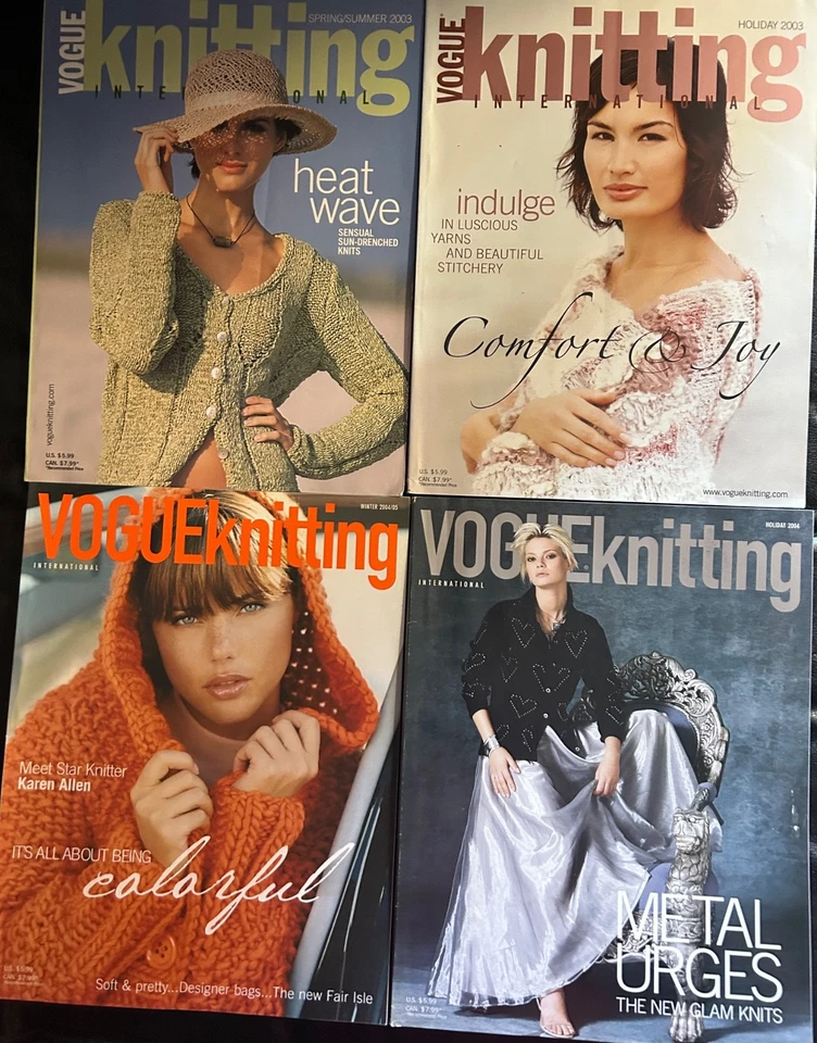 2003-04 Vintage Vogue Knitting International Magazines - Set Of 4 - Image 1 of 1