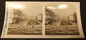 PHOTO PARIS STEREO VUES DE BELGIQUE OSTENDE AVENUE LEOPOLD - Imagen 1 de 1