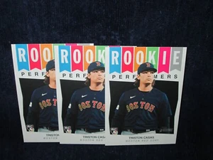 (3) 2023 Topps Heritage High Number Rookie Performers Lot Triston Casas #RP14 - Picture 1 of 2