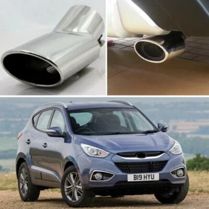 1Pcs Curved Exhaust Muffler Tail Pipe Tip Tailpipe for Hyundai ix35 2011-2014 - Picture 1 of 5