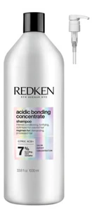 REDKEN ACIDIC BONDING CONCENTRATE SHAMPOO 1 LITRE WITH PUMP FOR DAMAGED HAIR - Picture 1 of 3