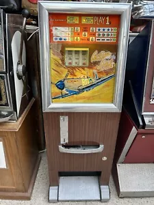 Action Line Bell Fruit Co One Armed Bandit Bryans? Allwin? Antique Slot Machine - Picture 1 of 13
