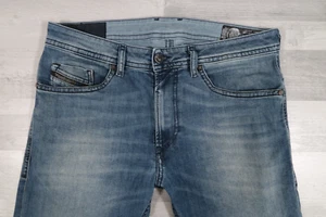 Pantalones de mezclilla para hombre Diesel THOMMER elásticos ajustados azules W32 L33 lavado 0686A - Imagen 1 de 16