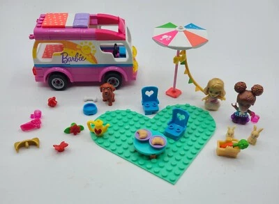 Mega Construx Barbie Kid Building Toy Set Adventure Dream Camper MISSING PCS BOX - Image 1 of 4