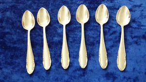 WMF 2200 Besteck Löffel 6 Moccalöffel 90er ca. 12,5 cm Art. S 365/05.22  - Bild 1 von 3