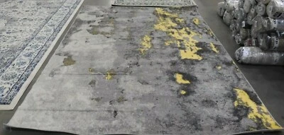 Alfombra de encuadernación dañada GRIS/AMARILLA 8' X 10' precio reducido 1172606398 ADR134H-8 Foto 1 de 4