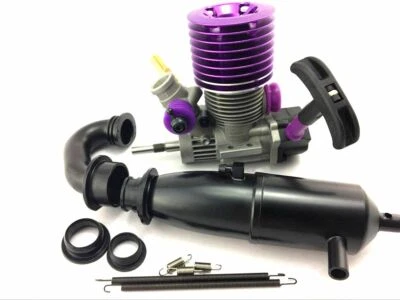 Rear Tuned Pipe Exhaust Pipe 1/10 Scale RC Nitro Engine Cars MT Truck/Buggy road - Image 1 of 4