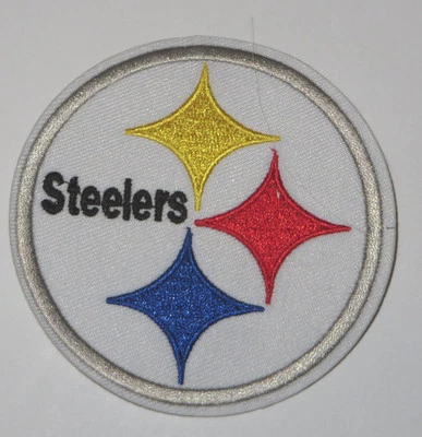 Parche bordado cosido/planchado Pittsburgh Steelers 3 1/4" Foto 1 de 2