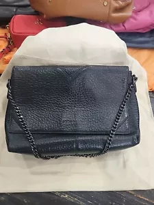 Lovcat Paris Shoulder Bag Black Ruffle Accent - Picture 1 of 3
