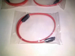Quantity 10 NEW open box 18" Straight SATA  Data Cable Hdd SSD DVD CDROM BLURAY - Picture 1 of 3