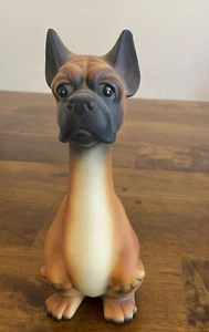 Vintage Betson Boxer Dog Puppy Statue Figure Mid Century Japan Boston Terrier - Picture 1 of 7