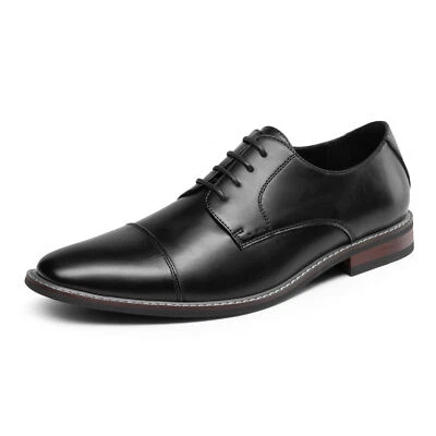 Bruno Marc Men's Prince Classic Modern Formal Oxford Lace Up Dress Shoes Elegant - Image 1 of 4