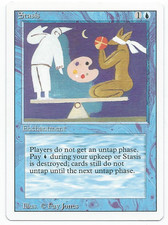 1x Stasis (Revised) MTG, See Scans