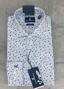 Camisa Psycho Bunny Slim Fit Elástica Sin Planchar Talla 15.5 32/33 Floral Absorbente - Imagen 1 de 10