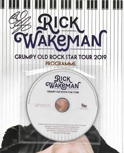 Grumpy Old Rock Star Tour Programa * por Rick Wakeman (CD, 2019) Original Firmado - Imagen 1 de 3