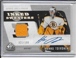 2006-07 SP Game Used Hannu Toivonen Inked Sweaters Jersey/Auto #d/100 - Imagen 1 de 2