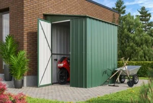 Globel Gerätehaus, Fahrradhaus, Wandzierde LEAN-TO L56, Geräteschuppen in Jade - Bild 1 von 3