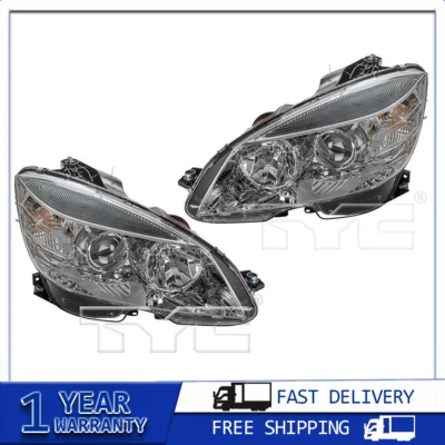 Conjunto de faros izquierdo derecho TYC 2x para Mercedes-Benz C200 2010-2011 Foto 1 de 4