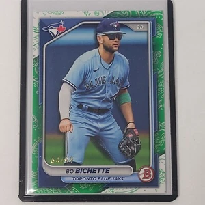 2024 Bowman Bo Bichette Green Paper Parallel /99 Toronto Blue Jays - Bild 1 von 2