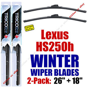 WINTER Wipers 2-Pack Premium Grade - fit 2010-2012 Lexus HS250h - 35260/180