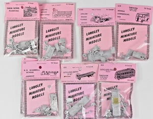 LANGLEY MINIATURE MODEL VEHICLE KITS N GAUGE E18 E20 E21 A29 E21 E13 E1 E12
