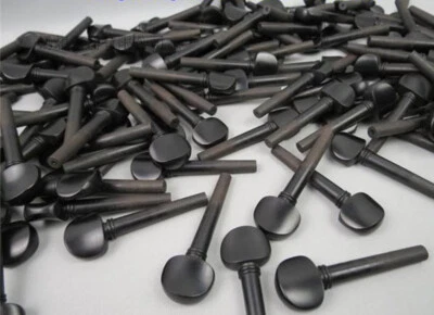 100pcs Black Violin Pegs Ebony Without Paris eye, 4/4 Violin String Tuning Peg - Image 1 of 4