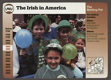 The Irish  Grolier Story of America History Card Melting Pot Immigration