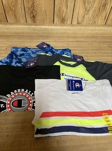 Lot Of 4 Champion Boys Short Sleeve Shirts Size 5/6 Brand New - Picture 1 of 3