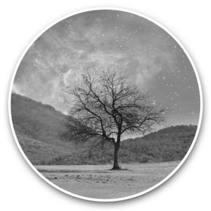 2 x Vinyl Stickers 20cm (bw) - Beautiful Tree Galaxy Space Cool #41136 - Bild 1 von 8