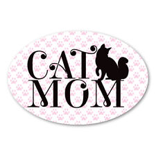 Aimant ovale Cat Mom
