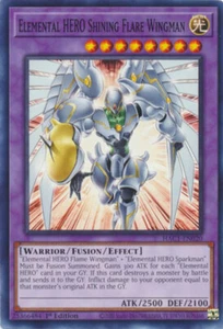 YGO-4x-Near Mint-Elemental HERO Shining Flare Wingman - HAC1-EN020 - Common - 1s - Picture 1 of 1